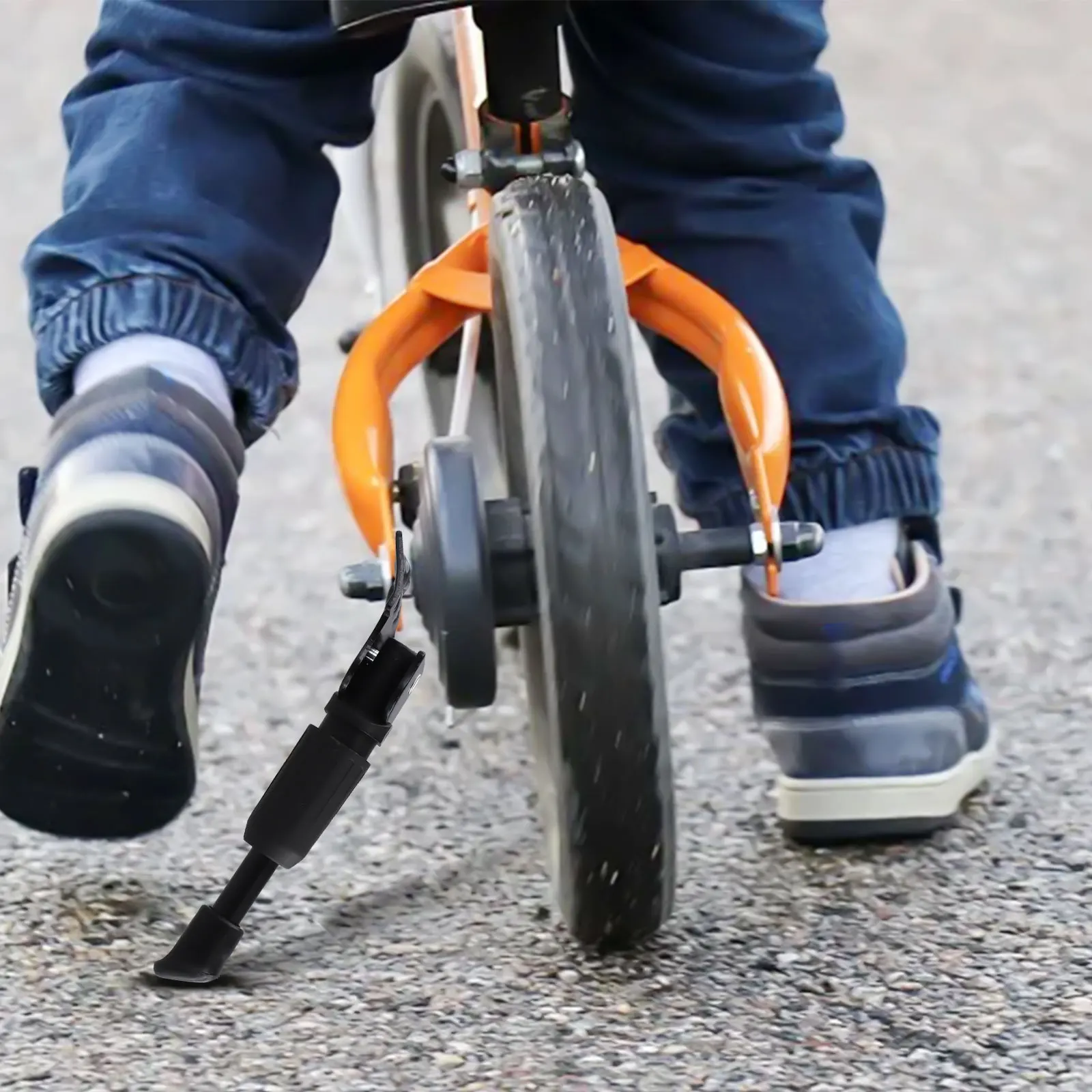 مساند ركوب الدراجات بديلة من سبائك الألومنيوم للأطفال، معظم الدراجات، حامل ركل الجانب الخلفي عالي الجودة