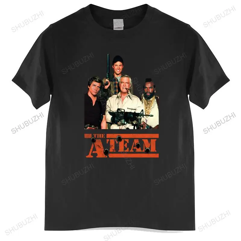 cotton tshirt men summer tees The A Team V1 Tv Series T Shirt Black Brick Graphite men cotton tshirt Funny Top Tees Mens Tshirt