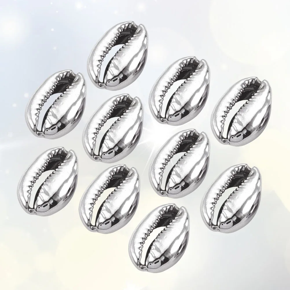 

50Pcs Electroplated Cowrie Shell Beads 15mm Mini Seashells for Craft Making Jewelry DIY Bracelets Ornaments Cowrie Shells