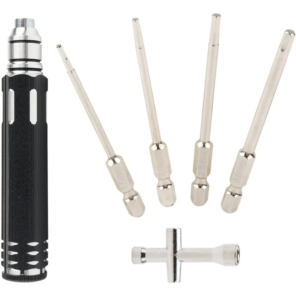 

Комплект шестигранных отверток 4 в 1 и мини-контактный крестообразный ключ, твердая сталь 1,5 мм, 2,0 мм, 2,5 мм, 3,0 мм, шестигранные отвертки для RC Car Quad