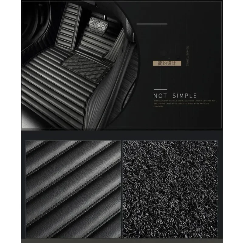 الفاخرة ذات الطابقين التغطية الكاملة الحصير سيارة لمرسيدس بنز CLS X218 نسخة السفر CLK C209 CLA C117 C118 اكسسوارات السيارات #5