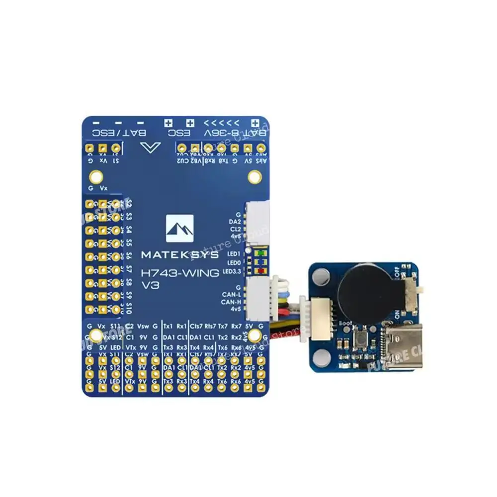 

MATEK H743-WING V3 ArduPilot INAV 3-8S H743 Flight Controller FC 30.5x30.5 mm for RC Fixed Wing FPV drone