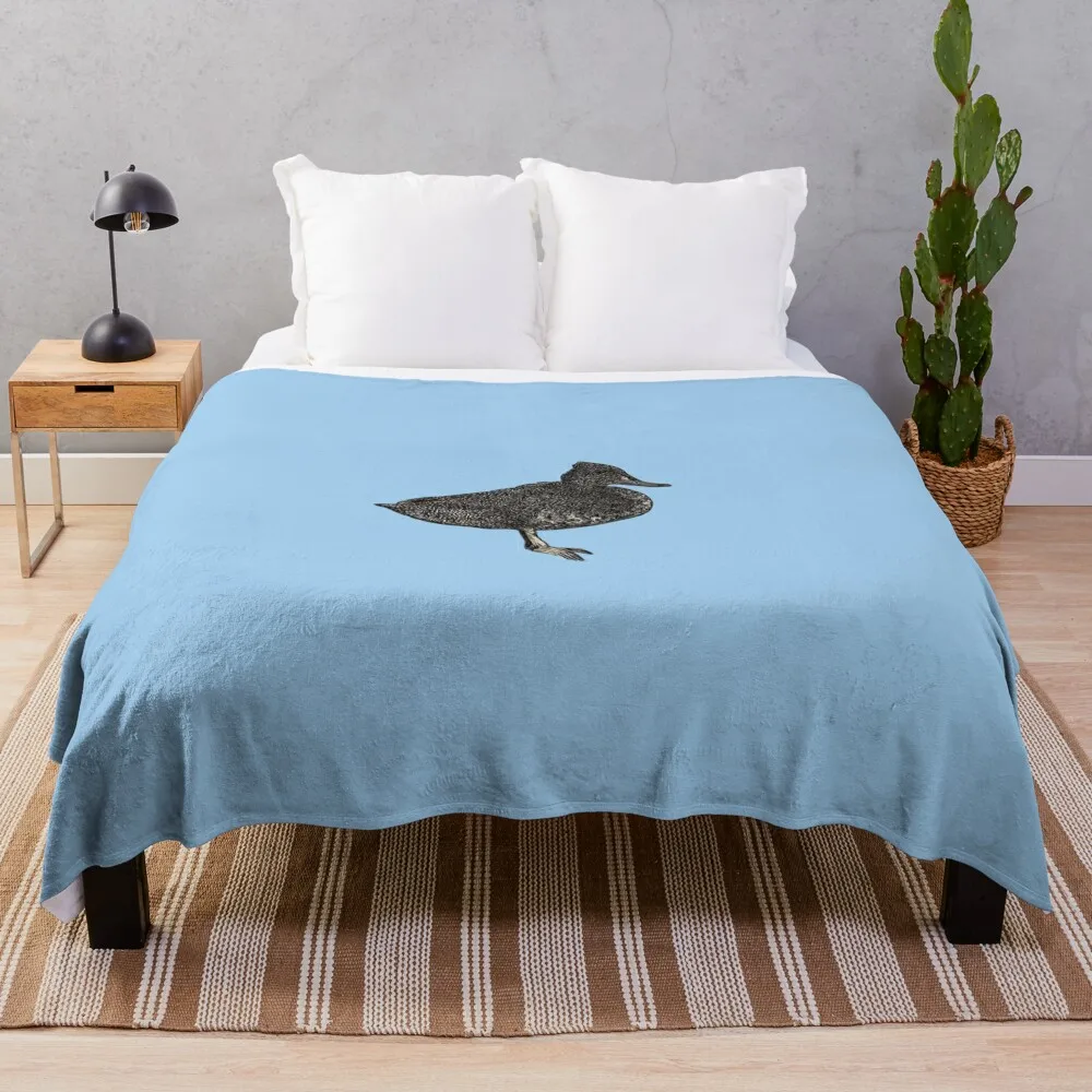 Freckled Duck Black Alternate Design  Throw Blanket Bed covers Blankets For Baby Blankets