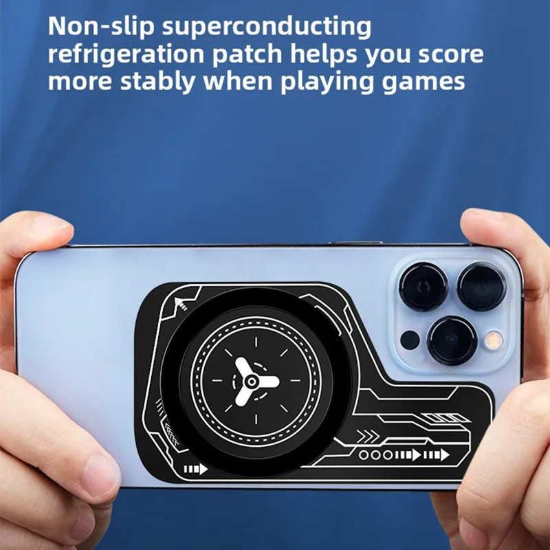 H3 Mobile Phone Gaming Accessories Rapid Cooling Plate Compatible with Magnetic/Back-clip Radiator Expend Area Radiating Sticker