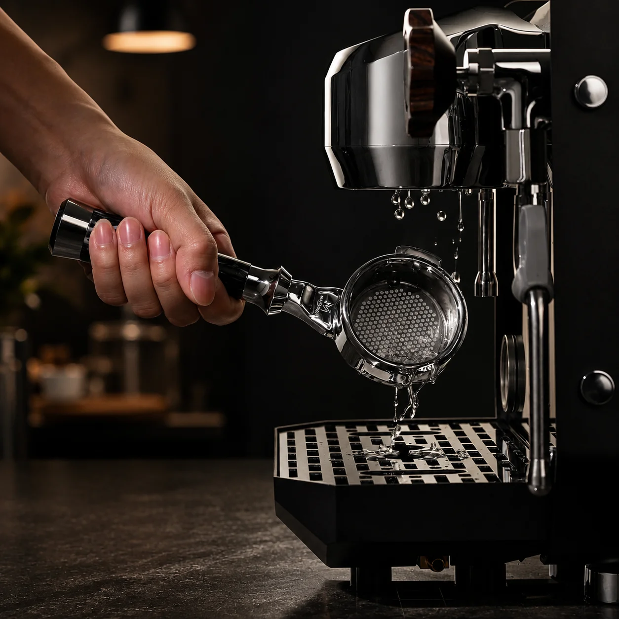 MUVNA Espresso Bottomless Port - огляд і ціна Naked Portafilter Bottomless