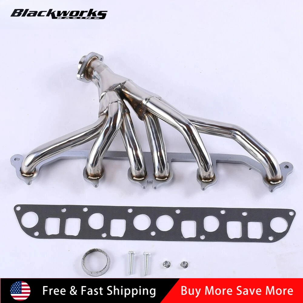 

For 1991-1999 Jeep Wrangler Cherokee 4.0L L6 TJ YJ Stainless Manifold Header for 1991-1999 Jeep Grand Cherokee ZJ 4.0L 6CYL
