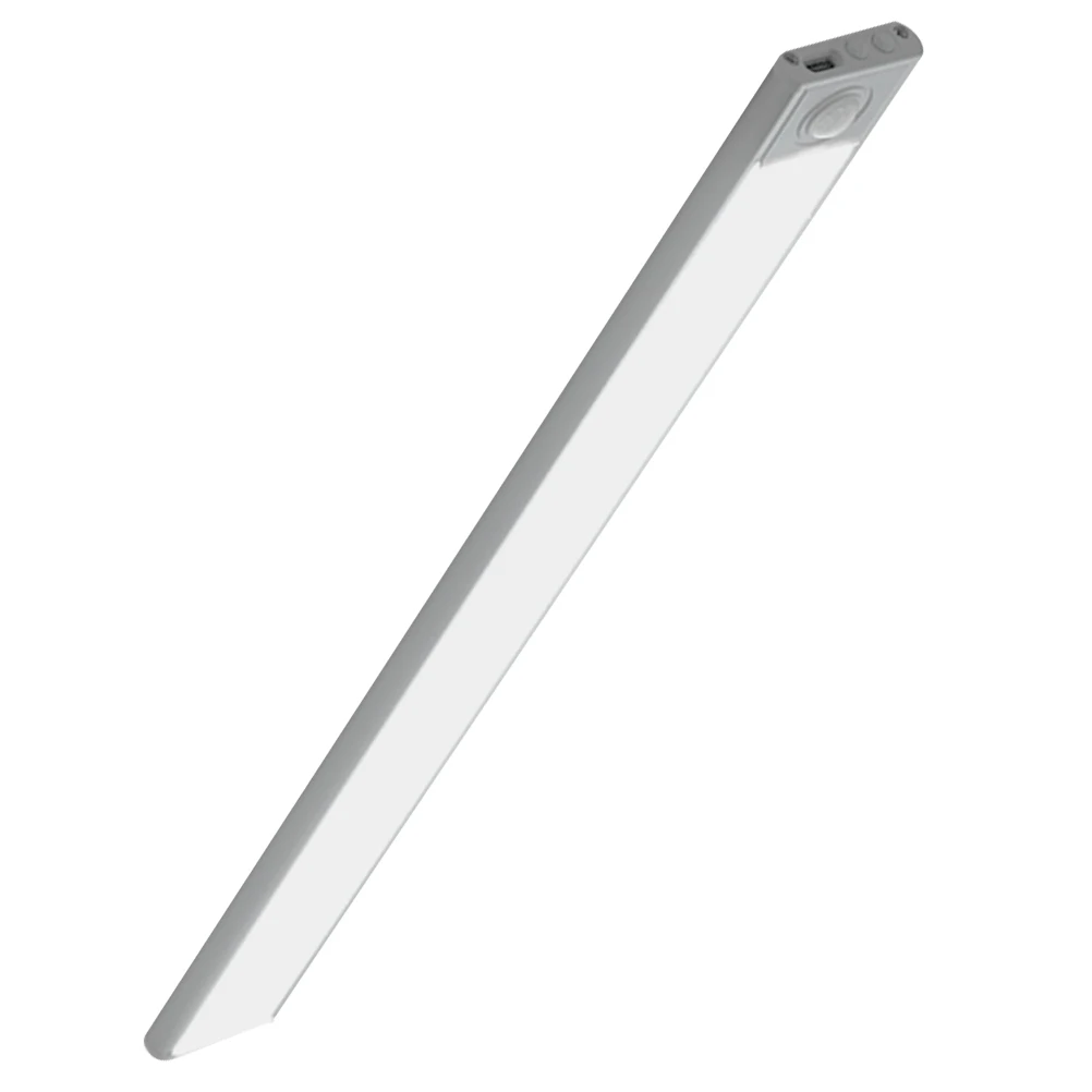 

Smart LED Light Strip 30CM Silver Neutral Light Motion Sensor Under Cabinet Closet Lighting Slim Wireless Rechargeable