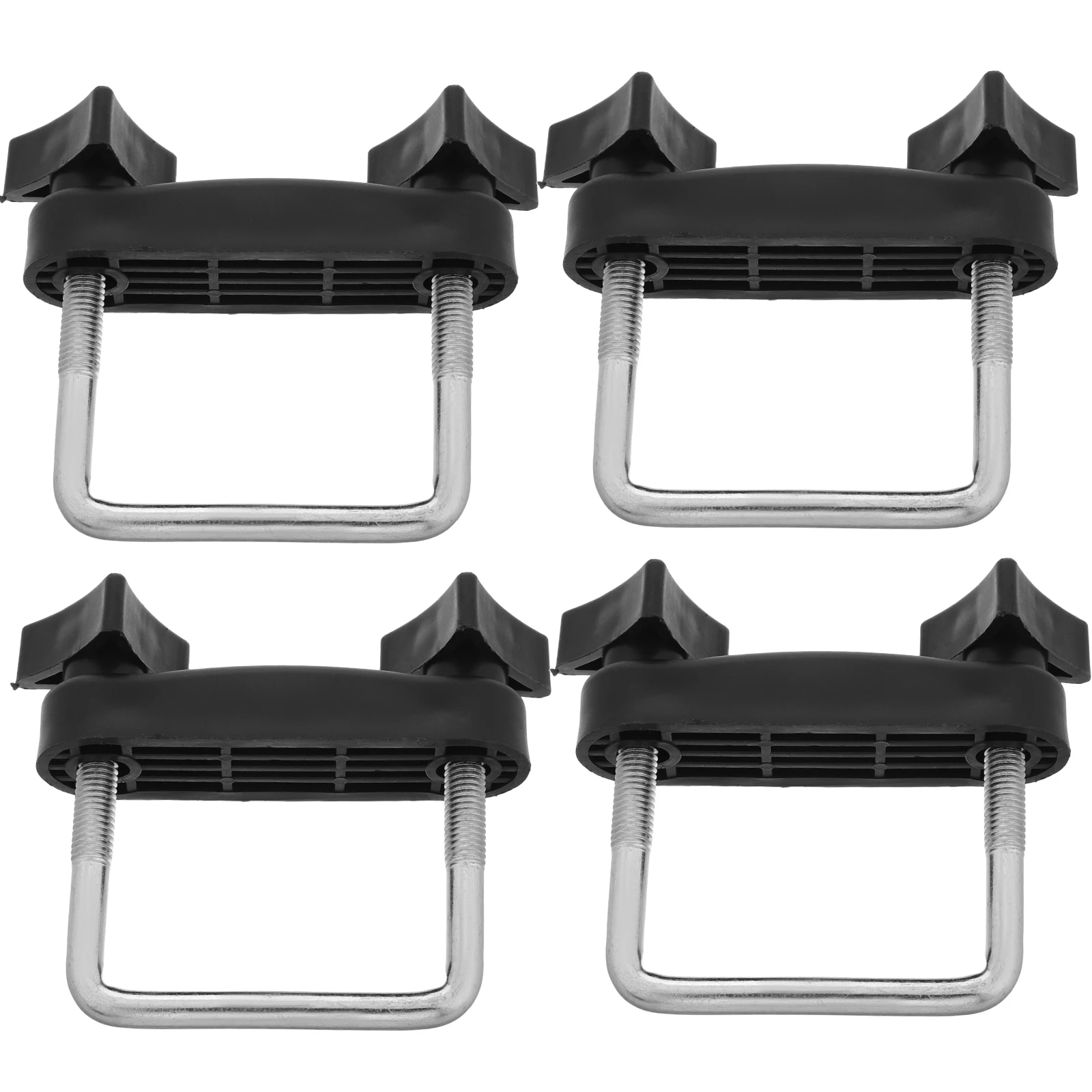

4pcs Roof Rack Crossbars Clamps Car Topper Clips Luggage Brackets Metal Fit Durable Easy Installation Versatile