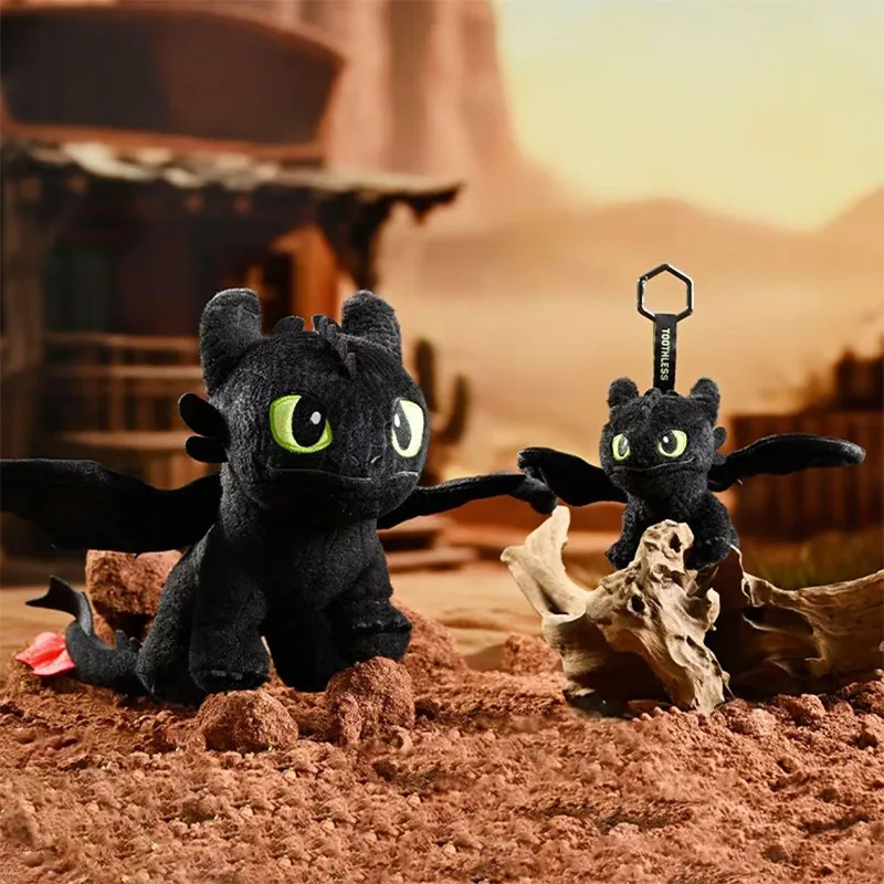 Cute Toothless Plush Doll Backpack Keychain Accessory view 3