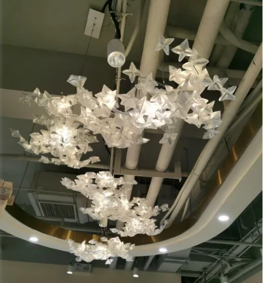 Creative Postmodern LED Chandelier Lighting White