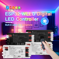 GLEDOPTO WLED LED Controller ESP32 Mic Music UART RGB IC Digital Lights Addressable String Lighting WS2811 WS2812B WS2815 SK6812