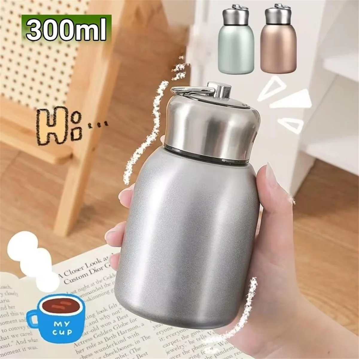 A71P Mug Perjalanan-Botol Air Termal Terisolasi Vakum untuk Minuman Panas dan Dingin, Ideal untuk Olahraga dan Perjalanan C