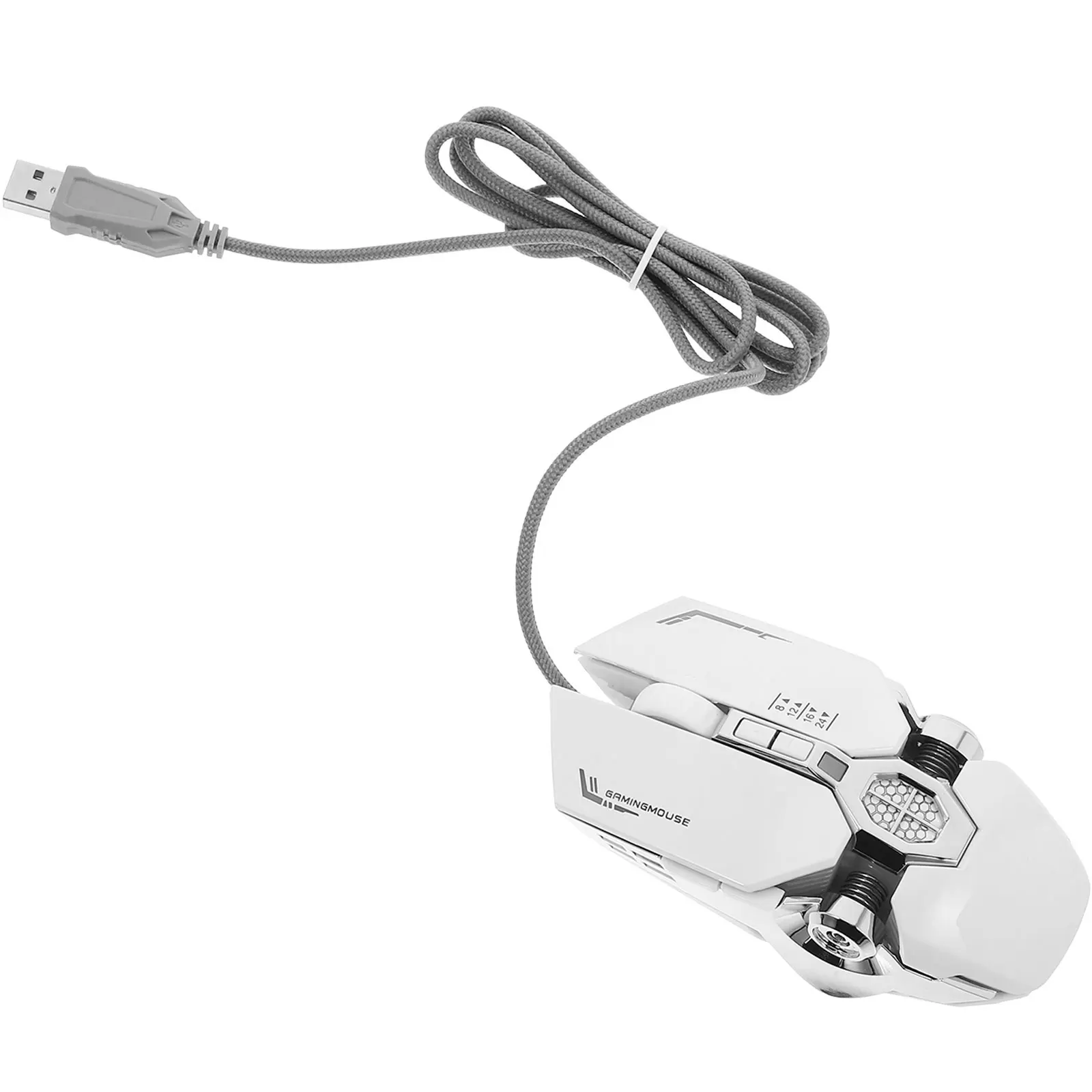 

1Pcs Gaming Mouse Wired Rgb Glare Light Skin-Like Layer Ergonomic Comfort USB Interface Computer Gaming Accessories Professional