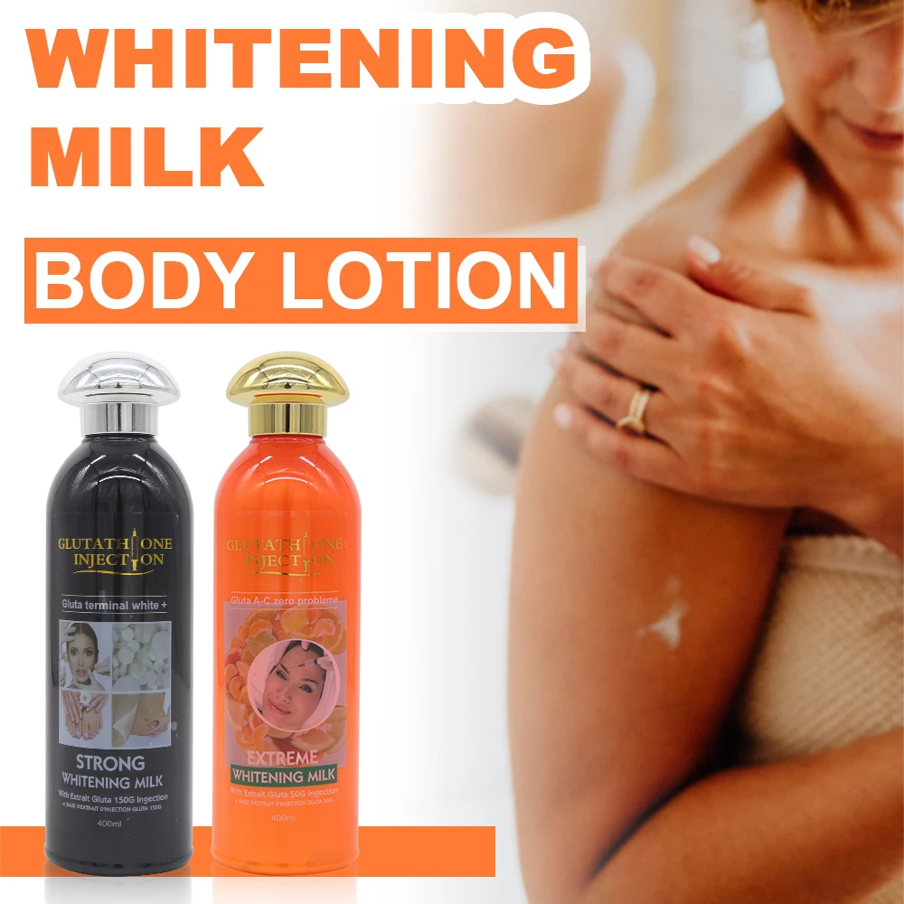 5D Gluta Strong Whitening Milk Extreme Illuminateur Body Lotion 400ML for Face and Body Removes Discolouration Even Skin Tone