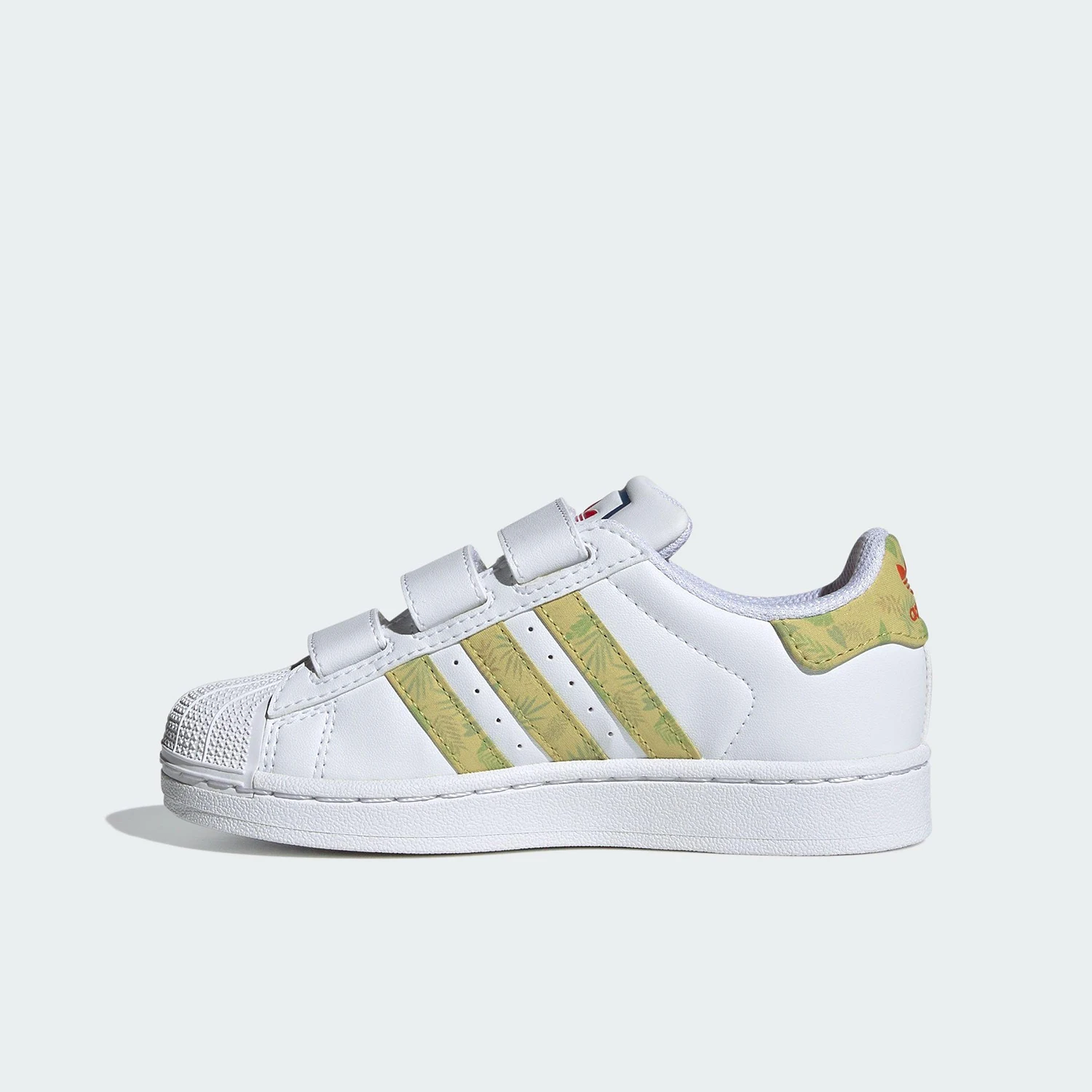 アディダス オリジナルス キッズ レザー シェル トゥ カジュアル スニーカー JQ1334