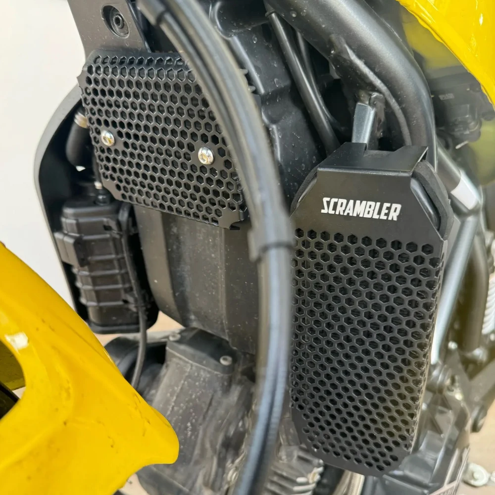 Radiator Oil Cooler Grille For DUCATI Scrambler 400 800 2015 - 2023 2024 Rectifier Voltage Regulator Cover Guard Protector Set