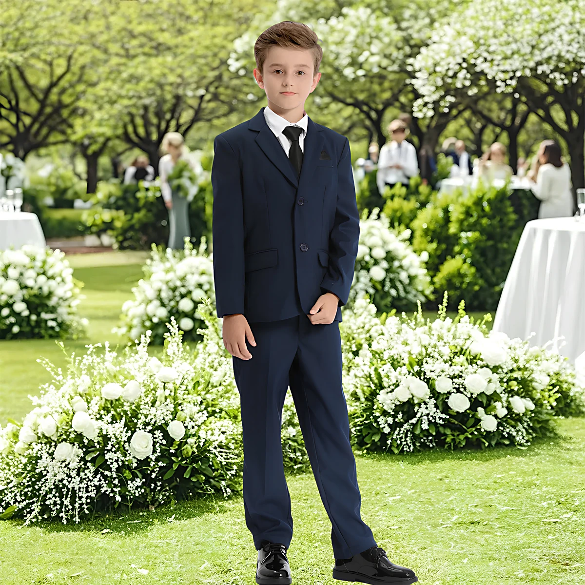 Boys Suit for Kids Wedding Easter Birthday Formal Outfit Set Children Gentleman Blazer Teenager School Performance Piano Tuxedo