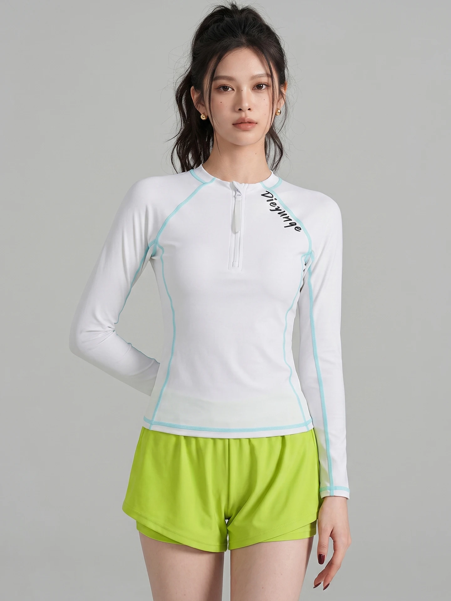 women's-long-sleeve-wetsuit-two-piece-swimsuit-quick-dry-scuba-diving-suit-conservative-jellyfish-suit-snorkeling-set