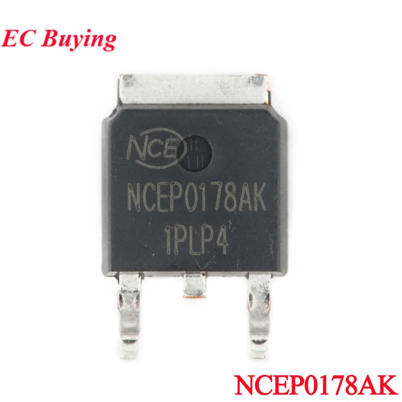 10Pcs/1pc NCEP0178AK NCEP0178 NCE P0178AK P0178 TO-252-2 100V/78A N-channel MOS FET Field Effect Tube SMD IC Integrated Circuit