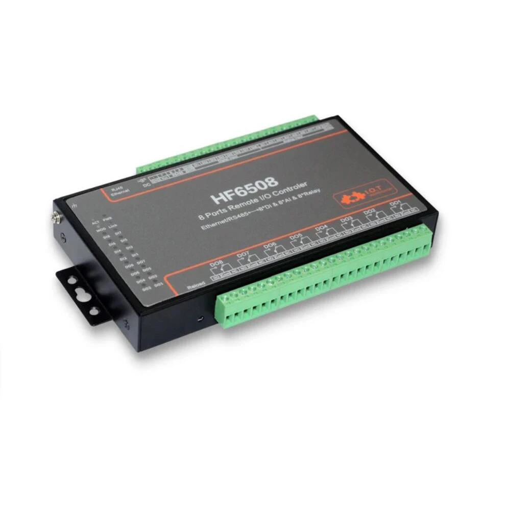 

8DI 8DO 8A 8 way I/O пульт дистанционного управления Ethernet/RS485 8CH Дистанционное Реле Ethernet/GPRS/WIFI сетевое реле HF6508