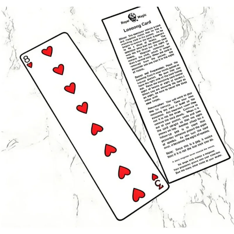 The Long Card Trick – Classic Length Changing Card Magic Trick Selected Card Grows Longer in Deck Visual Transformation Close Up
