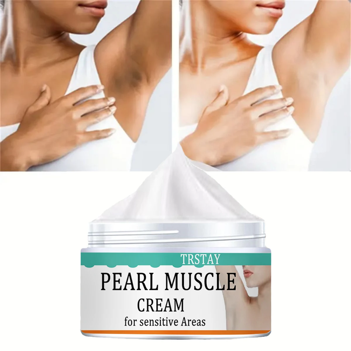 La crema sbiancante TRSTAY per la cura della pelle rimuove la pigmentazione locale migliora la differenza del colore della pelle per aree private e articolazioni