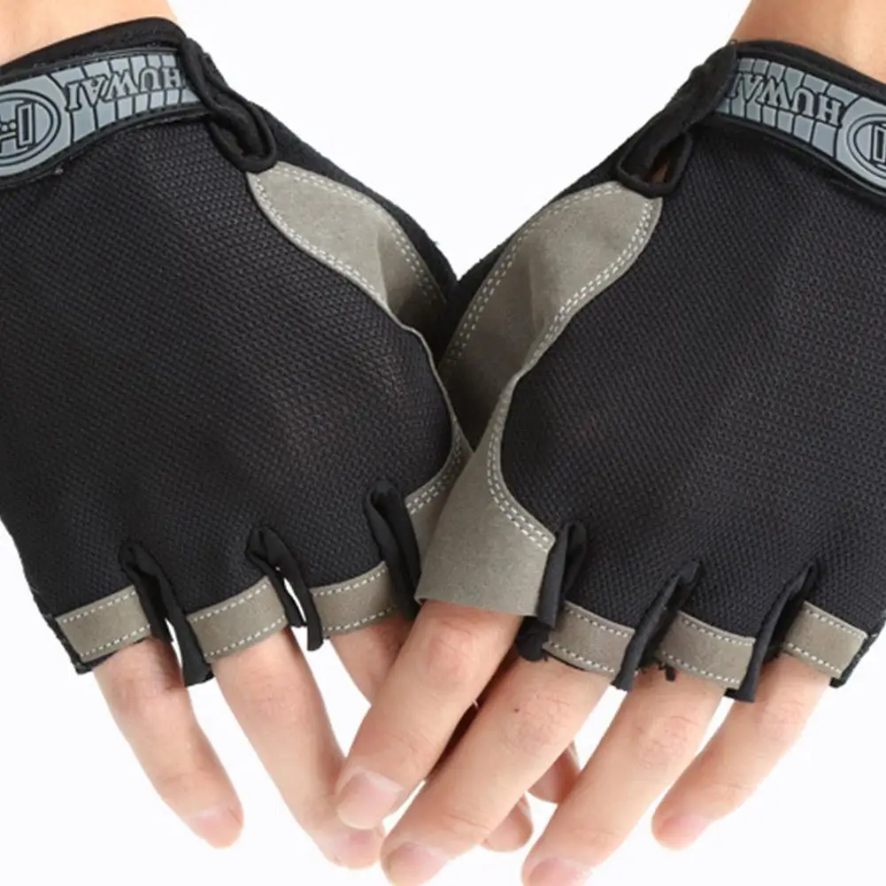 1 Pair Gym Gloves For Men Women Weight Lifting Training Sports Fitness Cycling Workout Gloves HOT