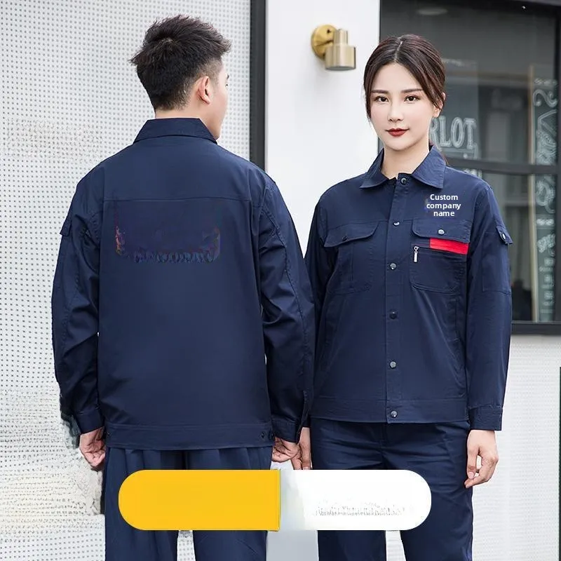 Summer men's pure cotton long-sleeved tooling, thin washed cloth, welder auto repair, multi-pocket breathable labor