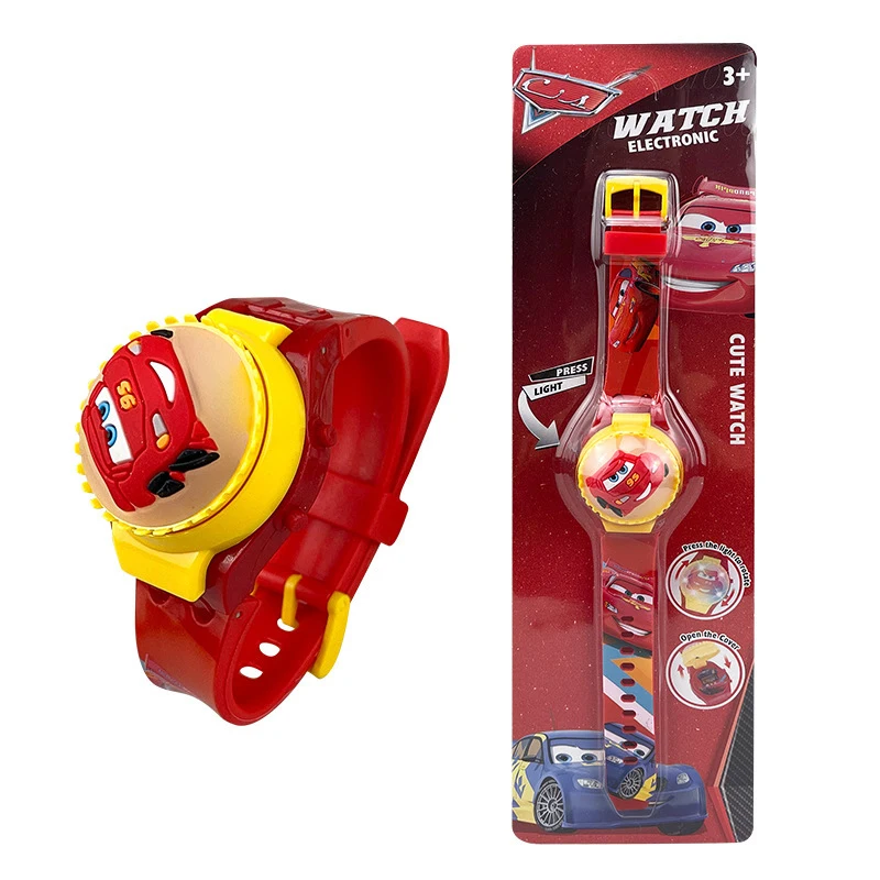 Spiderman Rotate Watch com Flash Light para crianças, relógios de desenhos animados para meninos e meninas, Hello Kitty, Sanrio Toys, presentes para crianças, novos