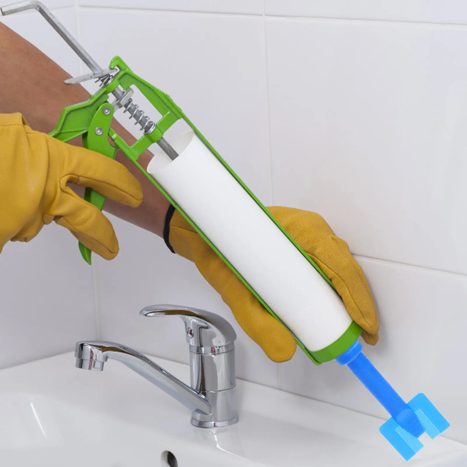 Doorside Plastic Caulk Applicator Sealant Dispenser Nozzle Smooth Even Application Caulk Tool Finishing Nozzle for Automotive