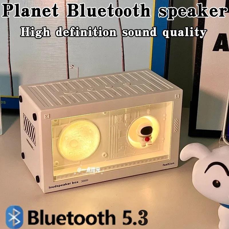 

Ретро портативные Bluetooth-колонки Hi-Fi объемный звук сабвуфер беспроводной MP3-плеер с теплым окружающим светом поддержка TF AUX