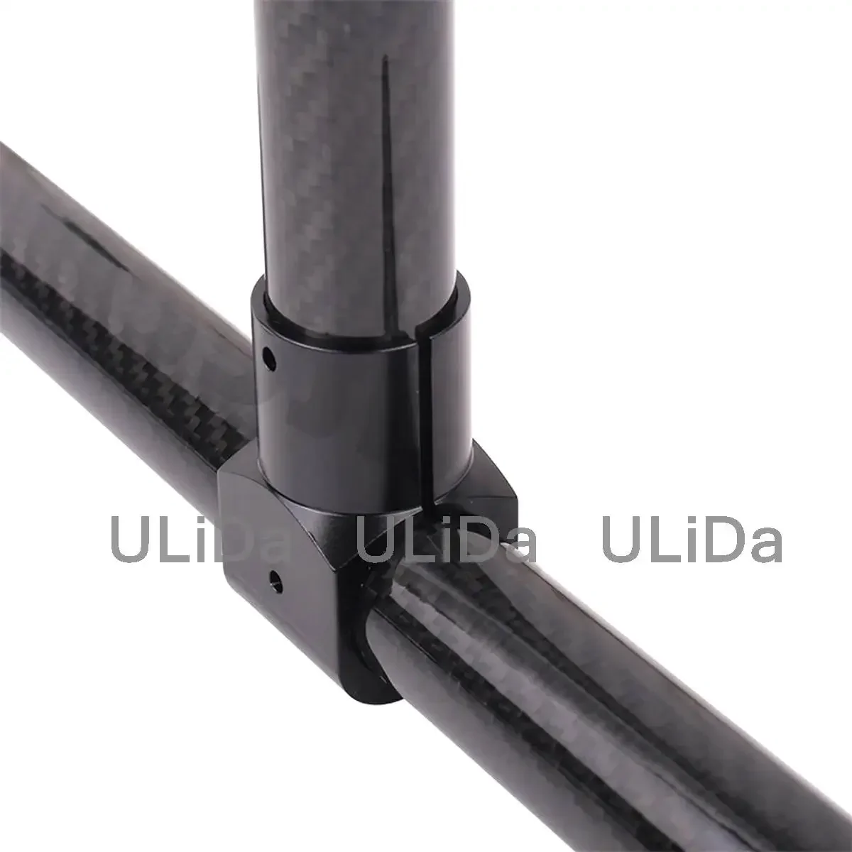 Train d'atterrissage d'avion multi-axes en alliage d'aluminium, trépied à trois canaux, connecteur de tube en fibre de carbone, importateur UAV, 20mm, 25mm, 30mm, 2 pièces