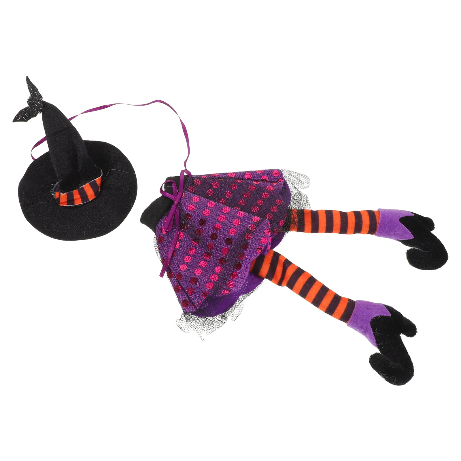 

2 Pcs Halloween Wine Bottle Set Clothing Bag Decor Festive Witch Hat Sleeve Party Accessory Decorations Accessories Cap