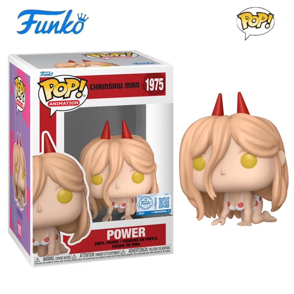 

Chainsaw Man Power (Bikini)1975 Figures Funko Pop Swimwear Power 3.3Inch Vinyl Figure Collectible Limited Edition Model Toy Gift