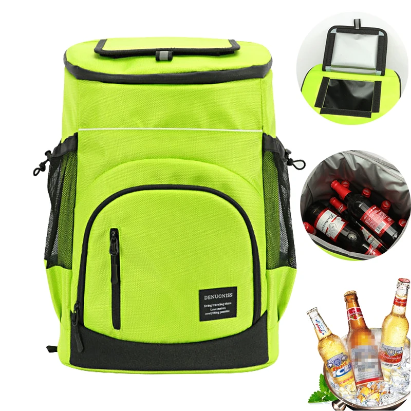 

30L Thermal Backpack Waterproof Beer Cooler Bag Outdoor Camp Picnic Ice Bag Oxford Leak-Proof Lightweight Food Insulation Bag