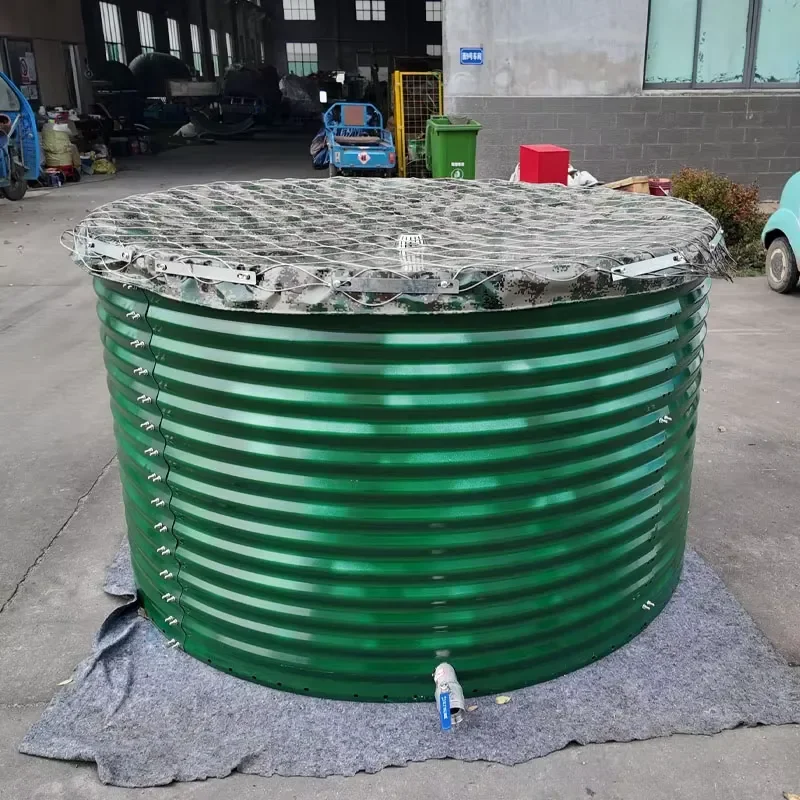 Cheap Corrugated Steel Pool Forest Mountain Fire Water Tank Covered With Fire Protection UV Galvanized Sheet Canvas Pool