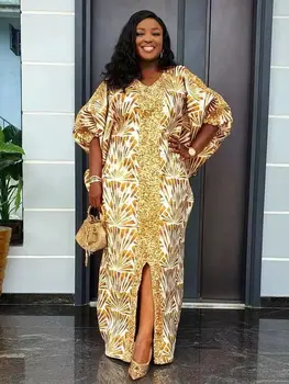 女性のためのドバイ高級 2025 アフリカイスラム教徒のファッションドレスカフタンマロカインイブニングパーティードレス Boubou ローブ Djellaba ファム