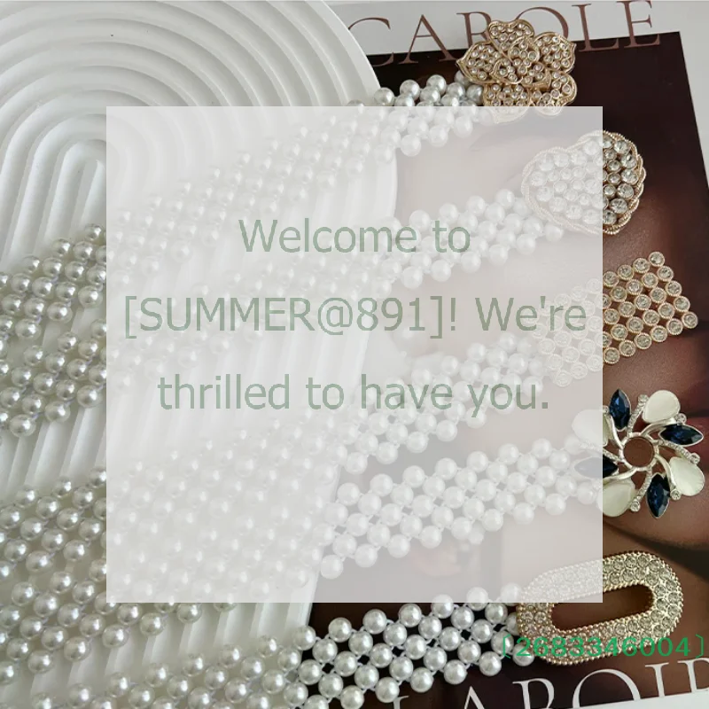 سلسلة خصر مطاطية للنساء من حجر الراين واللؤلؤ، حزام رقيق، مشد مرن للفساتين، فساتين الزفاف والسهرة، إكسسوار جميل #5