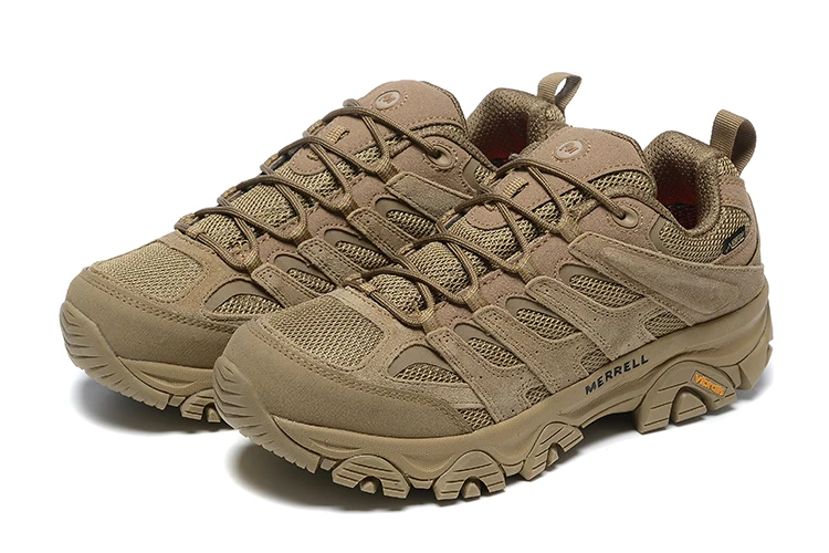 Merrell-Zapatillas deportivas de malla para hombre, calzado de cuero genuino, antideslizante, de alta calidad, para escalada y montaña, talla Europea 40-45