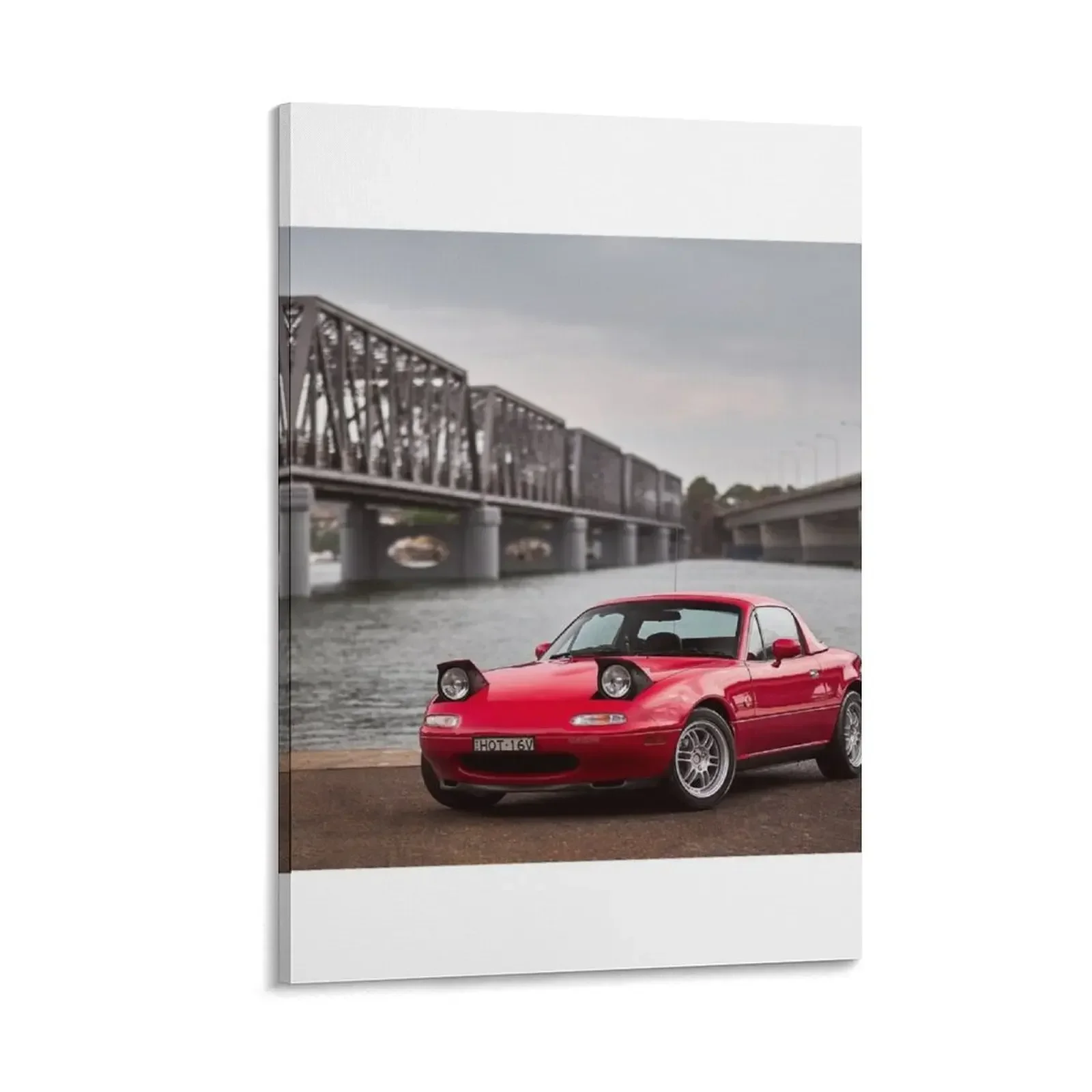 

Miata MX-5 NA By The River Canvas Painting Decoration home Picture on the wall wall decor