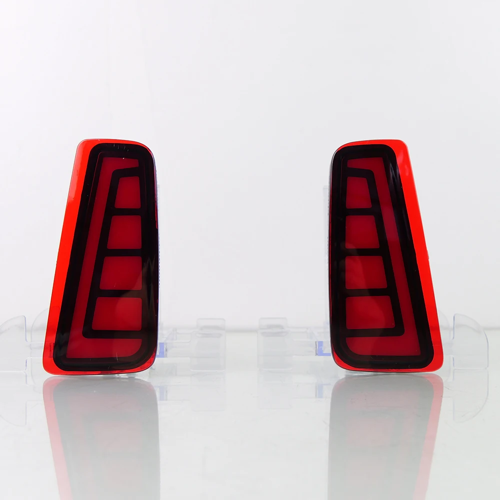 LED Rear Bumper Light For Subaru Outback 2015-2020 Horse Style Red Lens 3 Functions US Version Dynamic Sequential