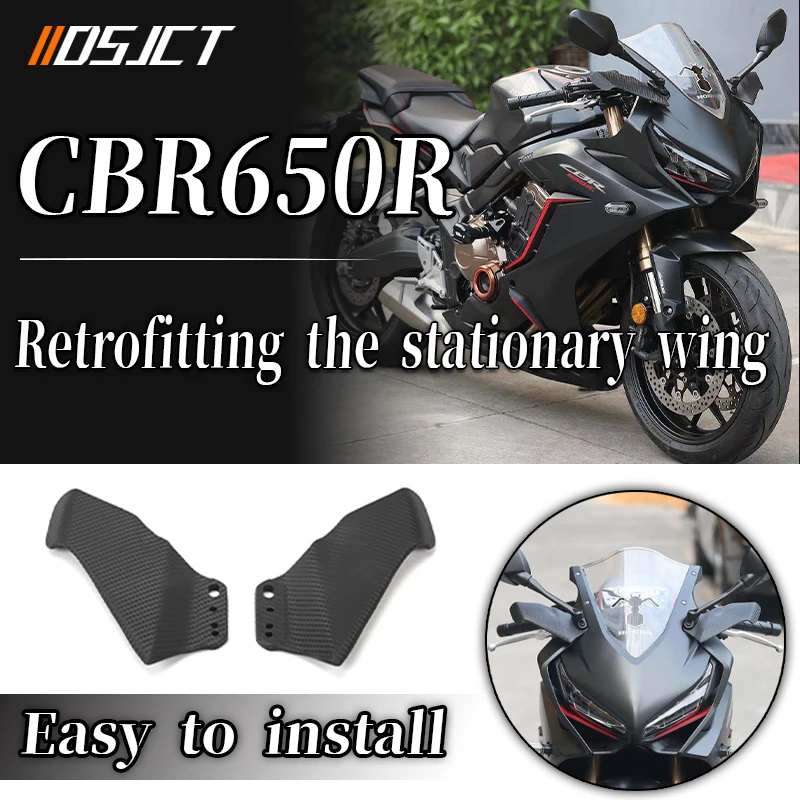 

For HONDA CBR650R CB1000RR motorcycle Winglet Aerodynamic Wing Kit Spoiler Rear View Mirror Fixed Wing