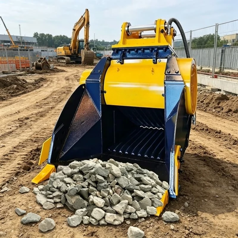 Steel Crusher Bucket Jaw Crushing Bucket for 20T Excavators 24/7 Heavy Operation for Quarry Mining Demolition Customized