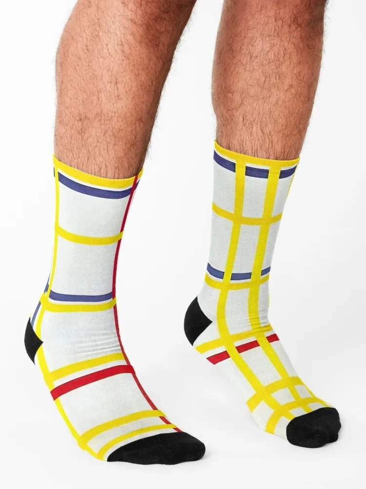 piet mondrian migliori dipinti, piet mondrian art style, piet mondrian opera d'arte Calzini regalo sport pazzi Calzini Uomo Donna