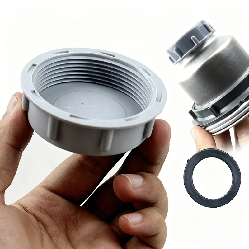 1-5pcs PVC Threaded Cap Round Female Thread Hose Connector With Rubber Seals Kit 45cm 56cm Pipe Ends Blanking Plug