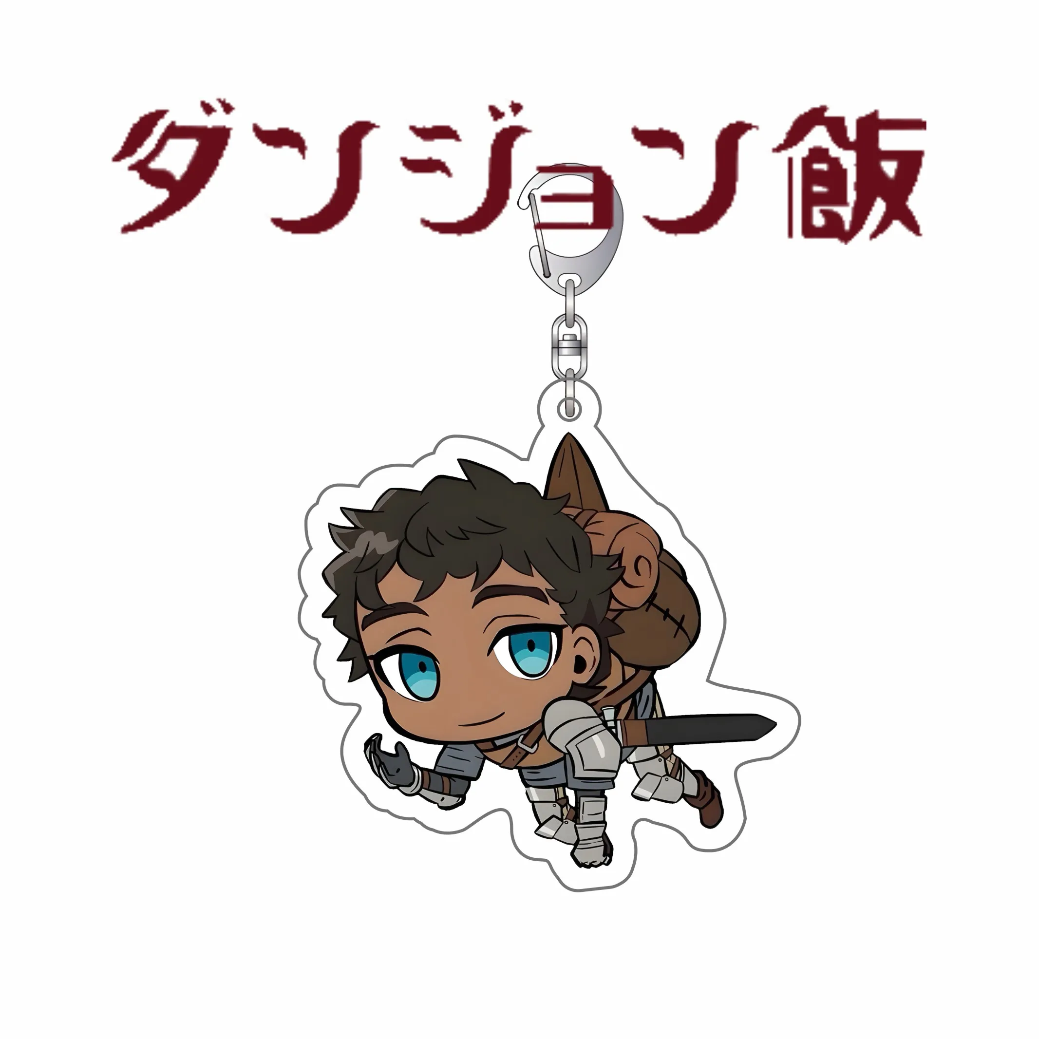 Fashion Anime Delicious in Dungeon Keychain Cosplay Charm Keyring 6cm Acrylic Key Chain Phone Pendant Decor Boy Girl's Party