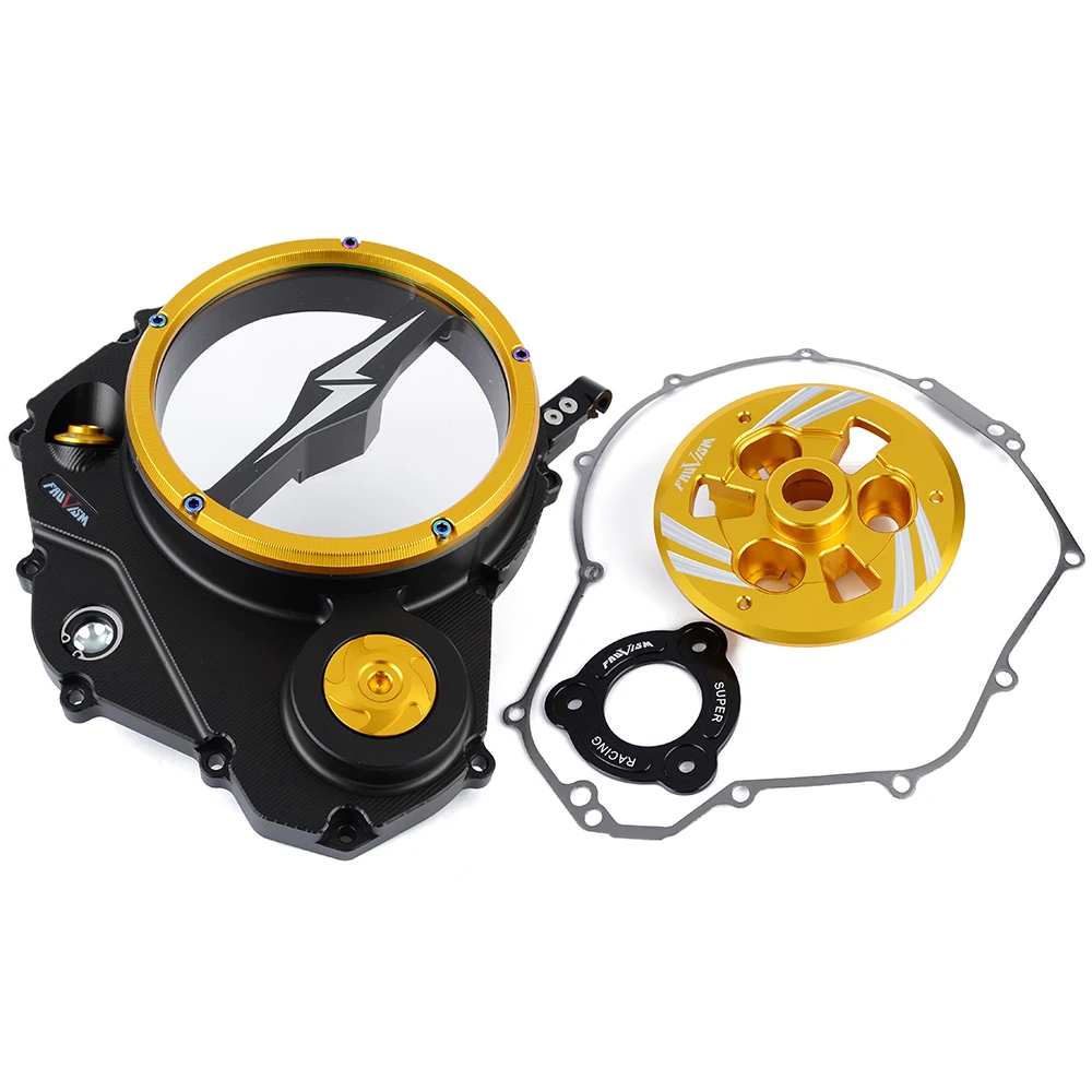 For Kawasaki Z650 Ninja650 Ninja 650 2017 2018 2019 2020 2021 2022 2023 2024 2025 2026 Clear Clutch Cover Protector Engine Guard
