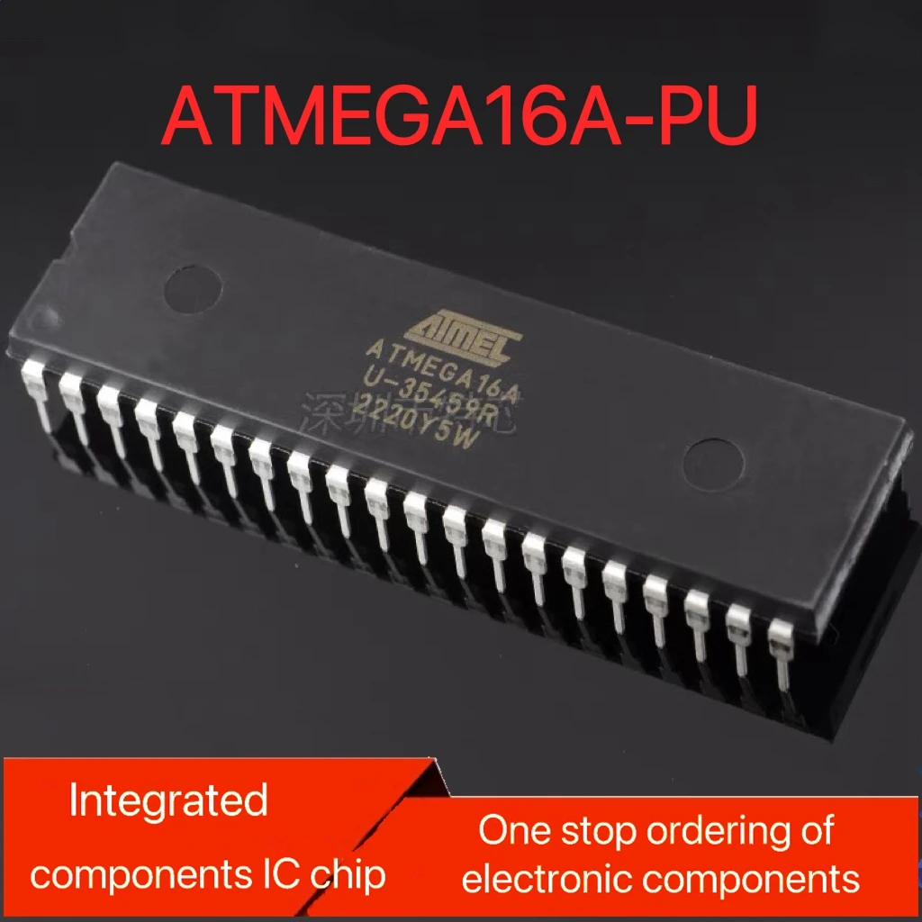 ATMEGAA16A-PU MEGA16A DIP40 Inline Chip Microcomputer Development Learning Board Integrated Circuit Brand New