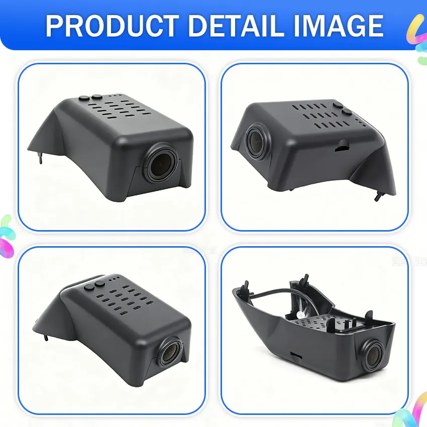 For Volvo Polestar 2 2020~2023 2024 2025 2026 4K Dash Cam Front and Rear Car DVR Camera Plug and Play Wifi Video Recorder