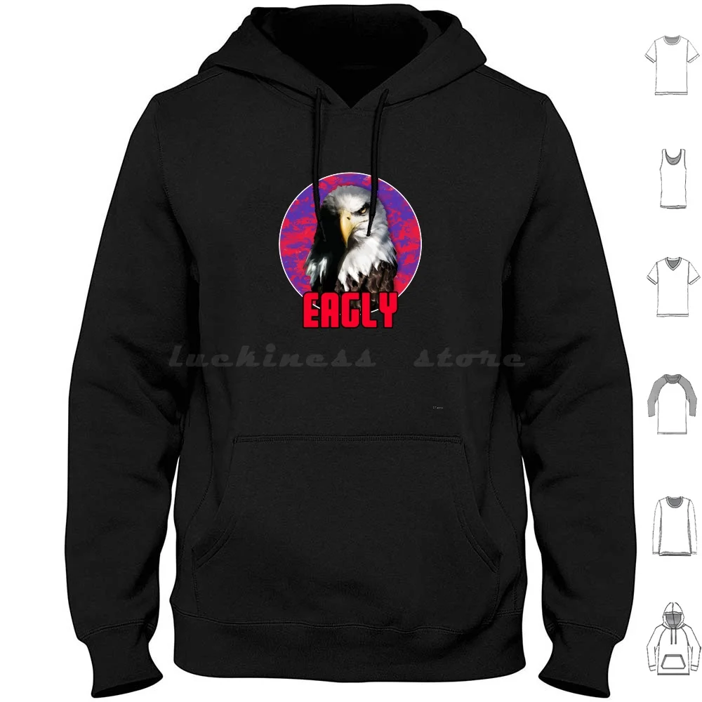 Eagly Hoodie cotton Long Sleeve Eagly Chris Smith Peace Bff Eagle Pet Maker Hero Villain Comics